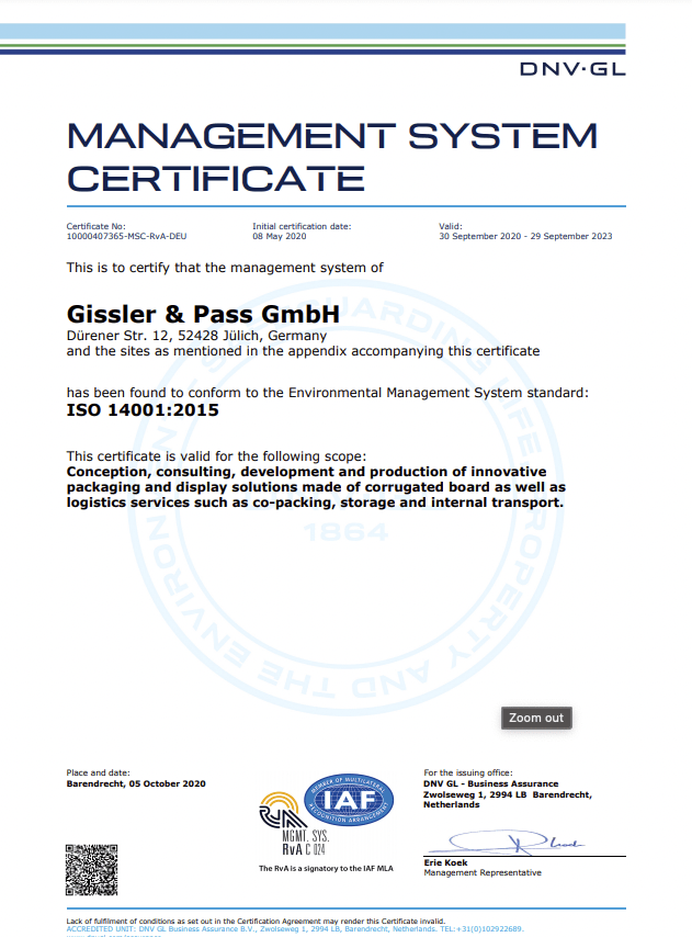 Quality Management according to ISO 9001:2015